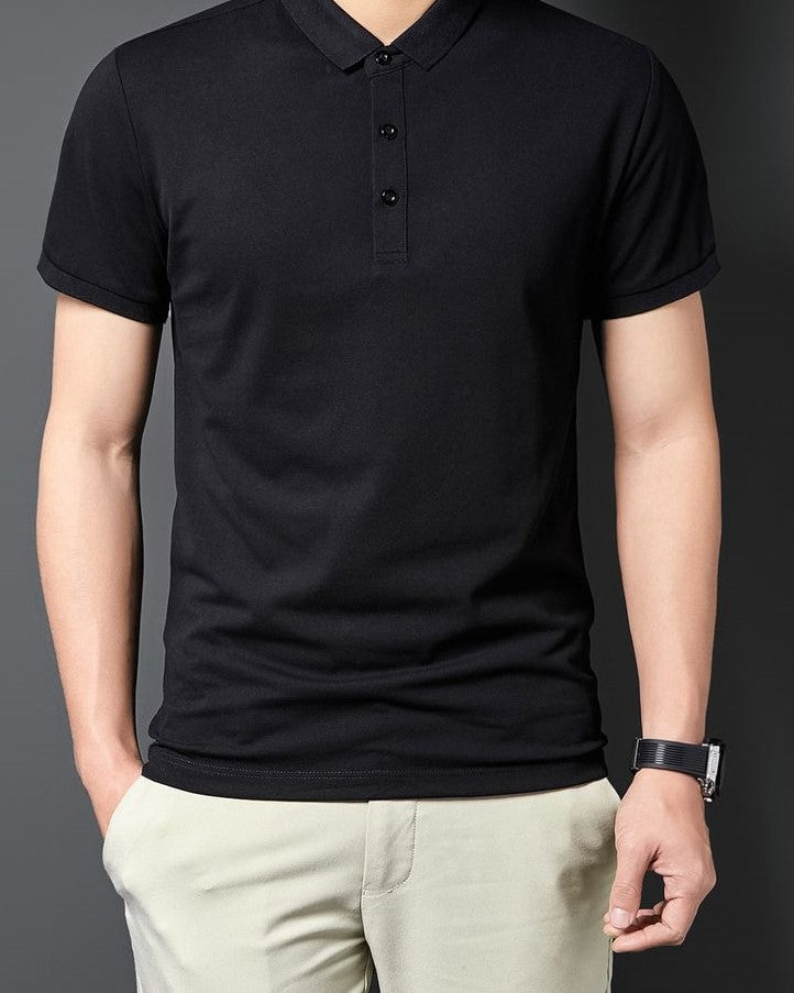 Men's Solid Polo Shirt