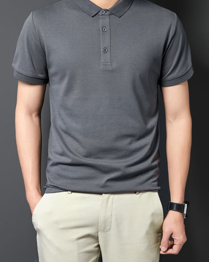 Men's Solid Polo Shirt