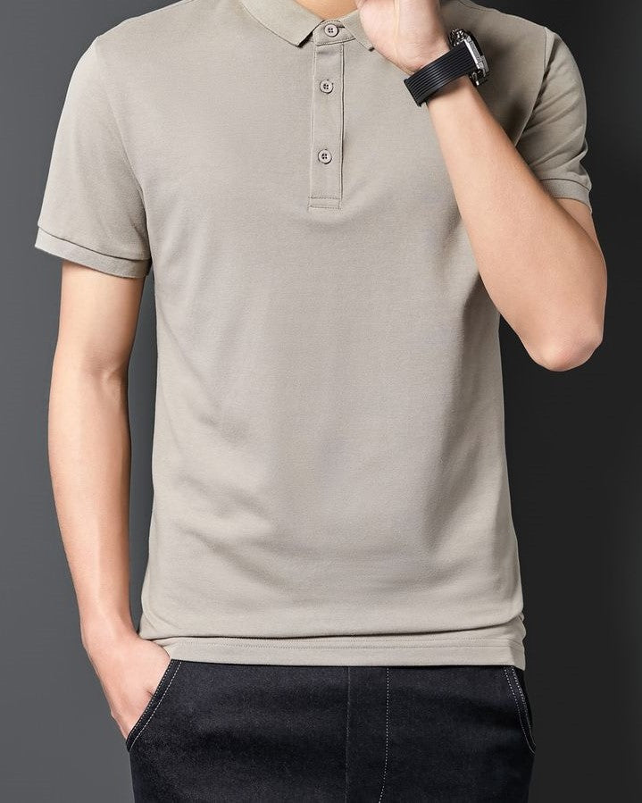 Men's Solid Polo Shirt