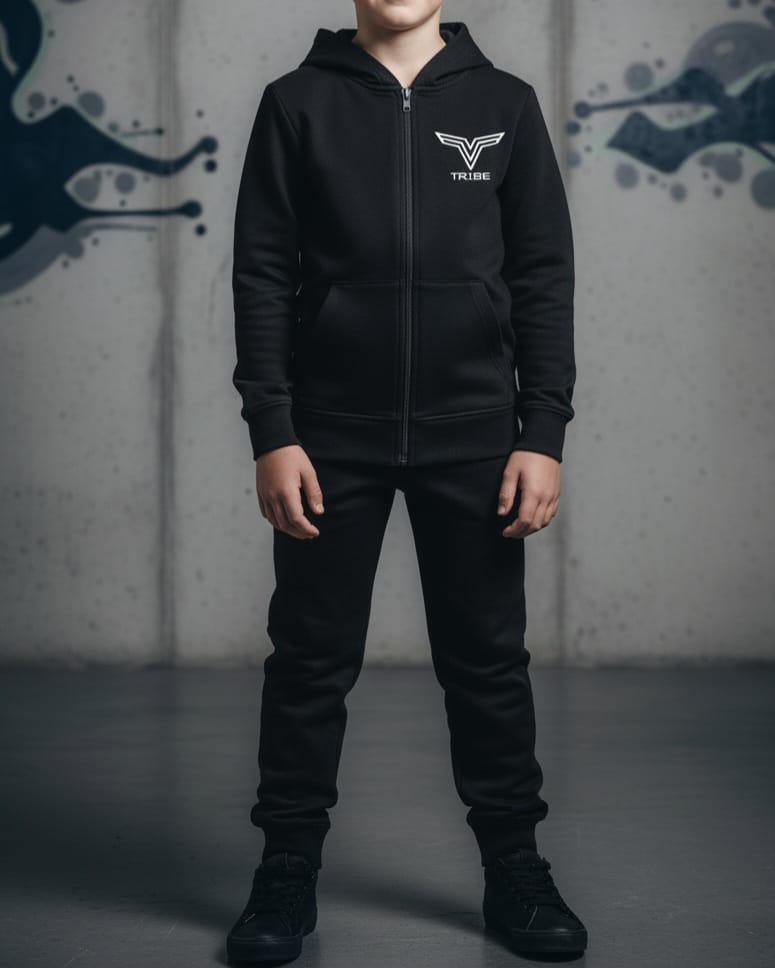 Kid's Polyester Double Parda Interlock Tracksuit