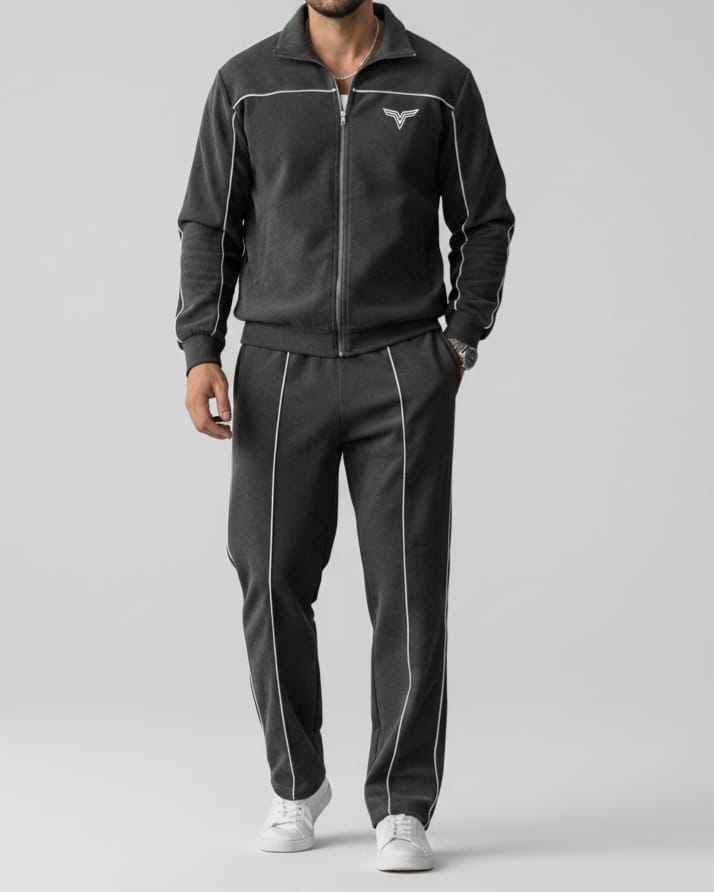 Men's Piping Zipper Tracksuit