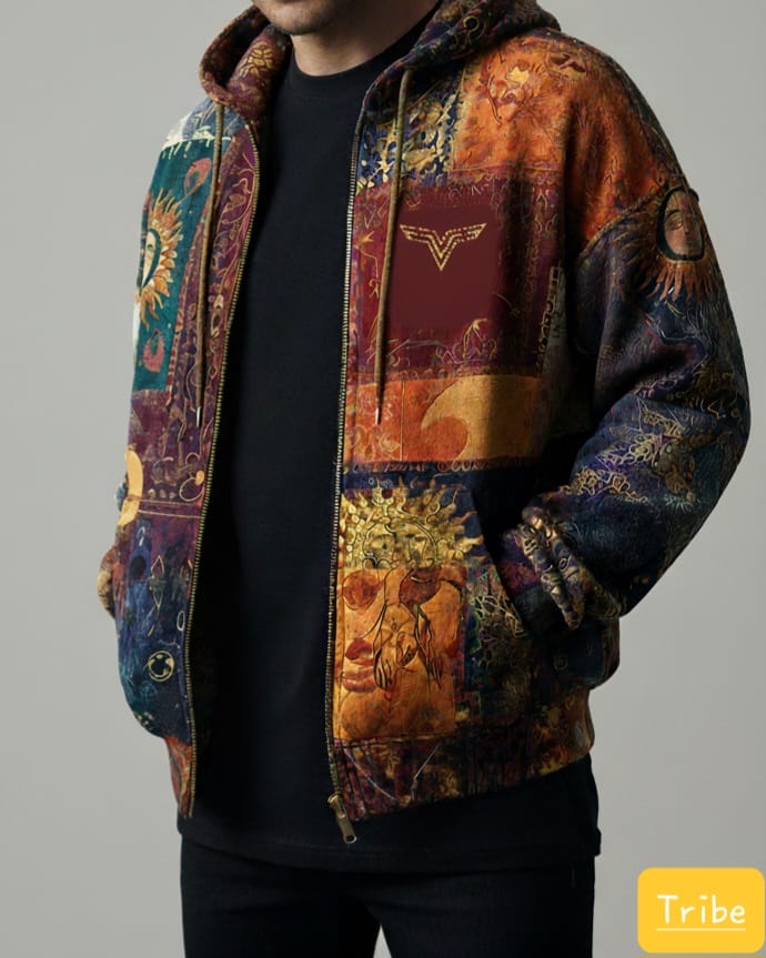 Moon & Stars Printed hoodie Unisex