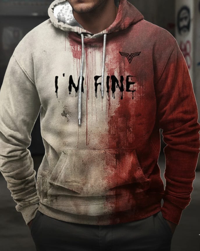 Bloody I'm Fine Hoodie