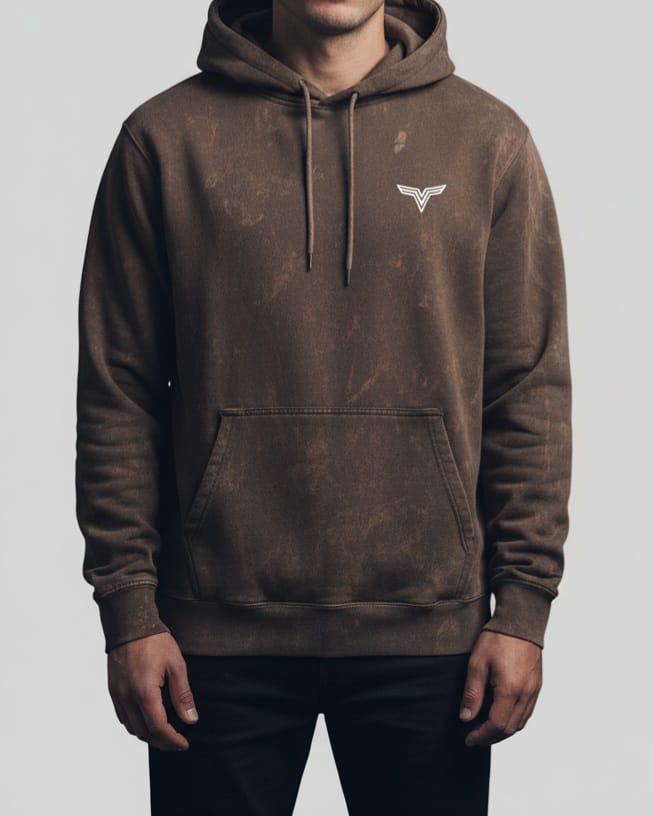 Men's Acid Wash Pullover Hoodie