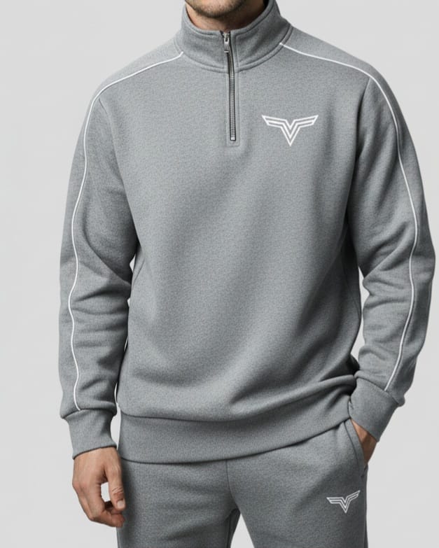 Men's Piping Half Zip Tracksuit