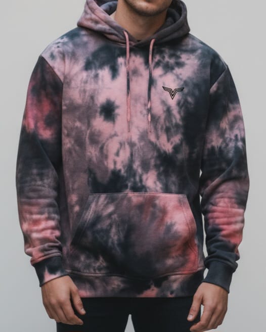 Men's Tie Dye Pullover Hoodie