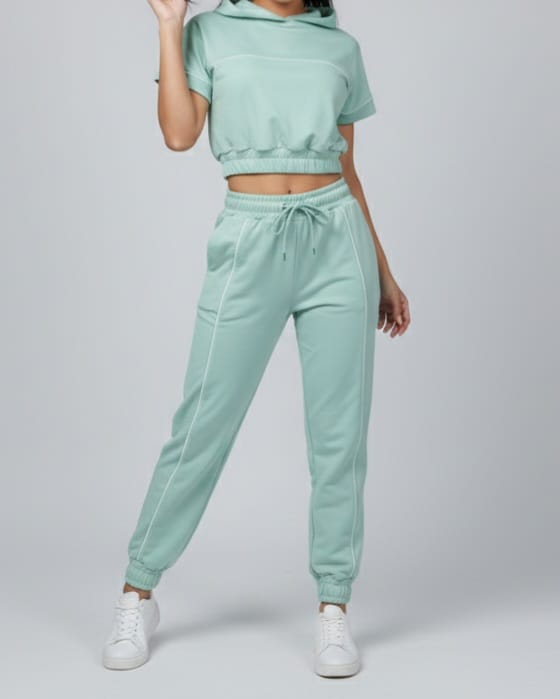 Women Piping Crop Top