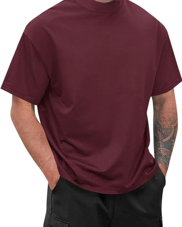 Mock neck T-Shirt