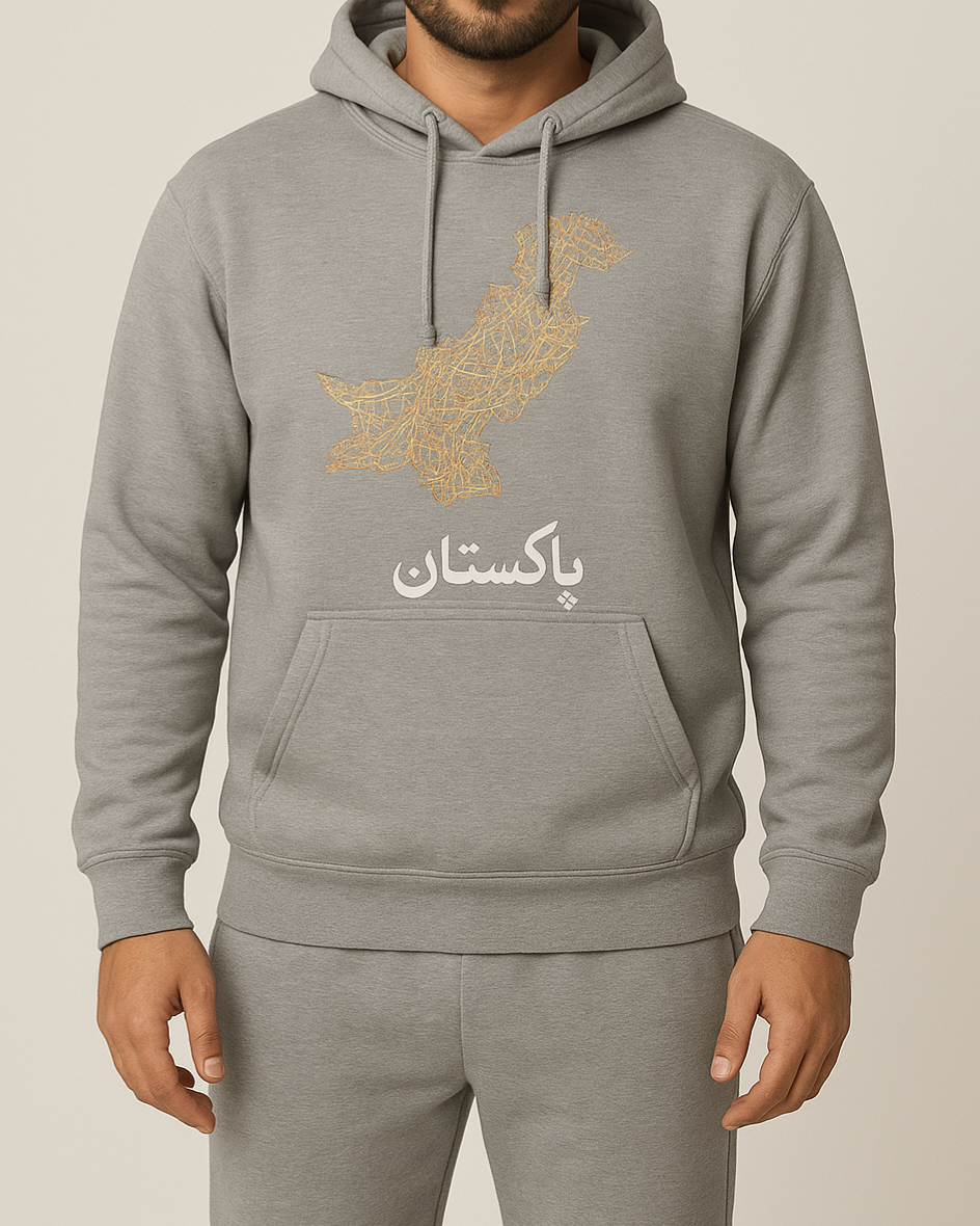 Pakistani Street Map Art Hoodie